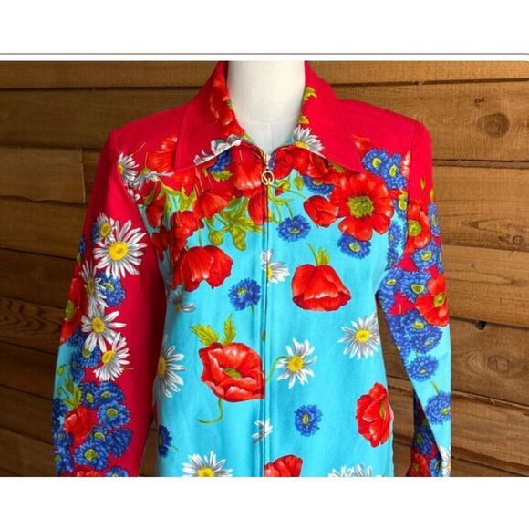 St. John Sport Floral Jacket - Picture 2 of 9